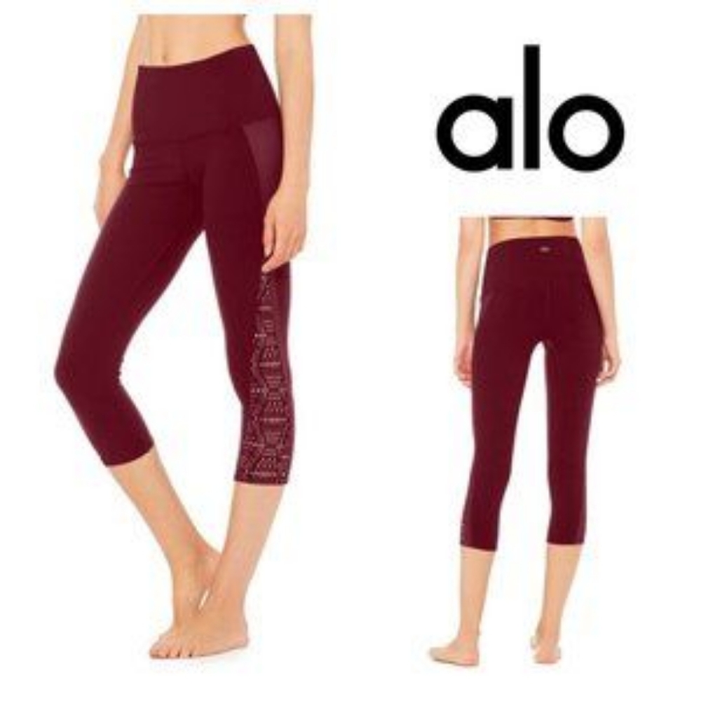 Alo Yoga Patina Capri Juneberry Legging